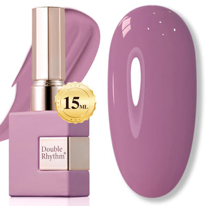 Double Rhythm 15ML Gel Nail Polish Pure Sheer Same Color Same Bottle Soak Off Gel Polish Art Manicure Salon DIY at Home for Women (Burgundy-A1129)