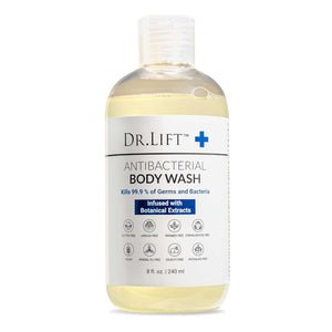 Antibacterial Body Wash, 8 oz (3-Pack) - Gentle & Effective Shower Gel - Made in America