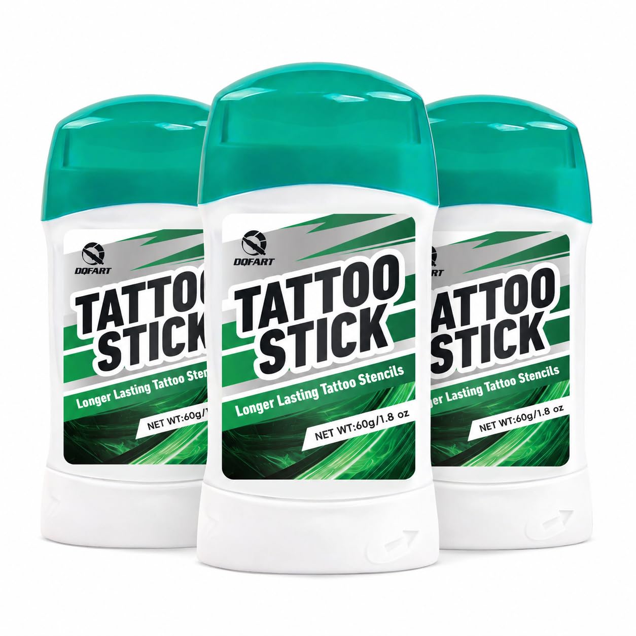 Tattoo Stencil Transfer Gel Stick, 3 Pack No-Mess Stencil Primer | 3 pack tattoo stencil transfer gel sticks, no-mess format, clear pattern placement, studio and practice setup