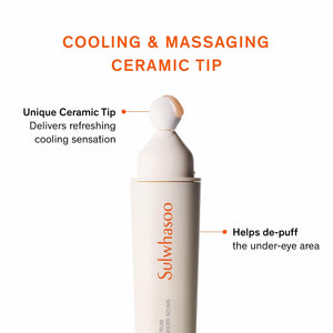 Sulwhasoo First Care Activating Eye Serum | Target Dark Circles & Fine Lines | Cooling Technology | Caffeine & Vitamin C | Korean Under Eye Treatment