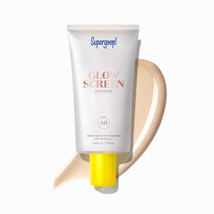 Supergoop! Glowscreen SPF 40 - Glowy Primer + Broad Spectrum Tinted Sunscreen - Helps Filter Blue Light - Hydration - Hyaluronic Acid & Vitamin B6