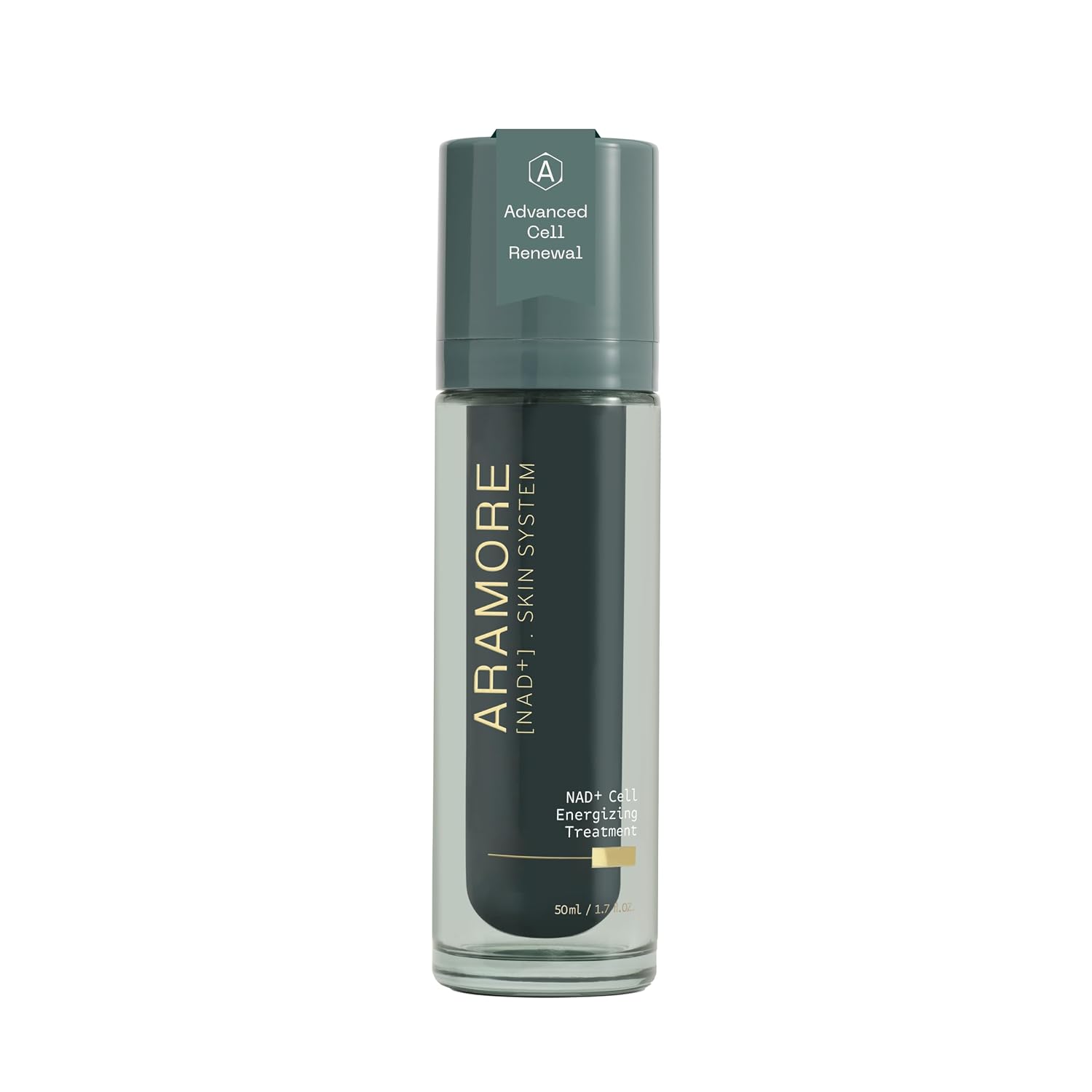 Aramore NAD+ Cell Energizing Treatment, Skin Care for Face (50ml) | Targets the Look of 12 Signs of Aging, Visibly Firms, Smooths & Hydrates Skin, Vegan, Fragrance-Free, Clinically Tested