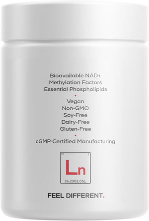 Codeage Liposomal NAD+ with Resveratrol & Vitamin B - NAD Plus Ultra for Energy & Healthy Aging Support - NAD Vitamin Supplement with Quercetin, Betaine, Riboflavin - Bioavailable - 90 Capsules