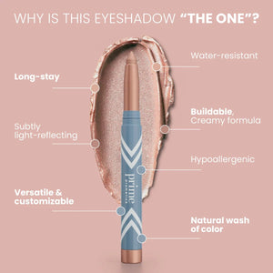 PRIME PROMETICS PrimeEyes Eye Brightener for Mature Women – Creamy Eye Shadow Sticks – Easy Application, Quick Eye Lift Effect – Hypoallergenic, Long Wear, Water-Resistant (Stardust)