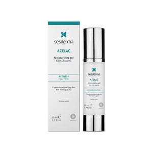 Sesderma AZELAC Moisturizing Gel for Oily, Combination & Sensitive Skin | Lightweight Hydrating Face Gel | Helps Reduce Excess Oil, Redness & Blemish-Prone Appearance | 1.7 fl. oz