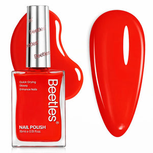 Beetles Dark Red Nail Polish, Burgundy Quick Dry Regular Nail Polish