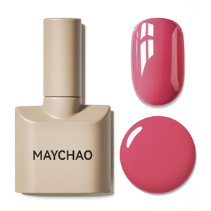 MAYCHAO 15ML Gel Nail Polish 1Pc Deep Cherry Red Nail Polish Soak Off UV LED Blood Red Nail Gel Polish Nail Art Starter Manicure Salon DIY at Home, 0.5 OZ