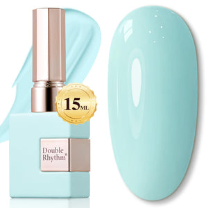 Double Rhythm Translucent Gel Polish Sheer Neutral Natural Light Milky Same Color Same Bottle 15ML Jelly UV Polish Nail Art DIY at Home (Jelly Nude Brown-A1492)