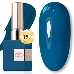 Double Rhythm 15ML Gel Nail Polish Pure Sheer Same Color Same Bottle Soak Off Gel Polish Art Manicure Salon DIY at Home for Women (Burgundy-A1129)