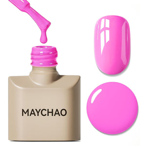 MAYCHAO 15ML Gel Nail Polish 1Pc Deep Cherry Red Nail Polish Soak Off UV LED Blood Red Nail Gel Polish Nail Art Starter Manicure Salon DIY at Home, 0.5 OZ