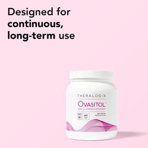 Theralogix Ovasitol Inositol Powder - 90-Day Supply - Myo-Inositol & D-Chiro Inositol for Hormone Balance & Ovarian Function Support* - NSF Certified - 400 g (180 Servings)