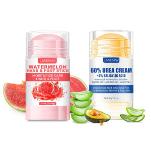2Pcs Urea Cream 60% for Feet & Dry Cracked Skin, Cracked Heel Repair Stick Maximum Strength Moisturizing Foot & Hand Balm (Lavender)