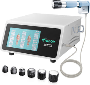 2026 MODOY Advanced Shockwave Therapy Machine, Radial Shockwave FSA or HSA Eligible, Non-Invasive Extracorporeal ESWT Shock Wave Therapy Device, Safe Use, Ideal for Home & Clinical Use(ESWT03_White) | FSA or HSA Eligible Shockwave Therapy Machine