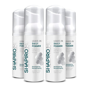 Shapiro MD Hair Growth Experts Leave-In Daily Foam, DHT Fighting Vegan Formula for Thinning Hair Developed by Dermatologists, Experience Healthier, Fuller & Thicker Looking Hair, 1 Month Supply