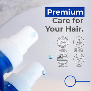 Neurogan GHK-Cu Copper Peptide Hair & Scalp Serum – 2400mg, 4% Copper Peptides – Fast-Absorbing, Water-Based Formula for Hair Softness & Shine - Cosmetic Dry Scalp Moisturizer Spray, Made in USA