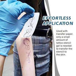 Tattoo Transfer Gel, 4oz Stencil Cream - Fast & Clear Long Lasting Solution for Tattoo Artists - Supplies