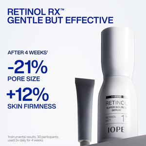 IOPE Expert Retinol RX 1% Super Bounce Serum - Gentle Anti-Aging Face Serum for Beginners - Visibly Firms Skin, Refines Pores, and Smooths Wrinkles