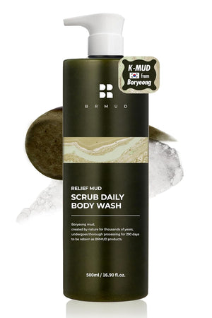 Relief Mud Scrub Daily Body Wash by Brmud for Unisex - 16.9 oz Body Wash