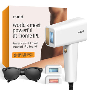 Nood™ NEW Flasher Pro — IPL Laser Hair Removal Device & Anti-Aging Red Light Therapy for Women & Men — Pain-free, Permanent, Visible Results After First Use & Works Everywhere Hair Grows — Matte Black