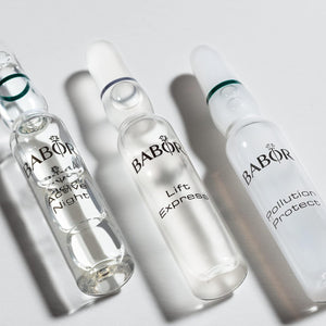 BABOR Active Night Ampoule Serum Concentrates, Hyaluronic Acid Serum, Hydrating Night Treatment, for Dry and Damaged Skin, Vegan, 0.28 oz.