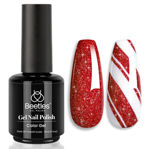 Beetles Red Gel Polish, Merlot Wine, 15ML Dark Red Gel Nail Polish