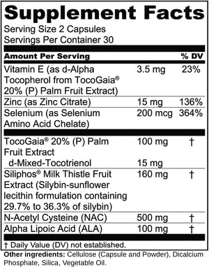 1MD LiverMD - Liver Support Supplement | Siliphos Milk Thistle Extract - Highly Bioavailable, for Liver Support | 60 Capsules (2-Pack)