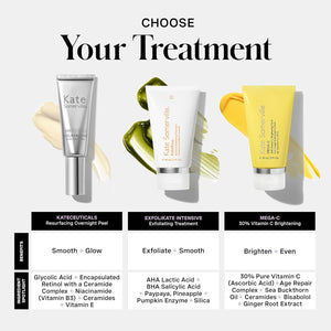 Kate Somerville KateCeuticals® Resurfacing Overnight Peel – Clinic-Grade Face Peel, Powerful Anti-Aging Treatment, 1 Fl Oz
