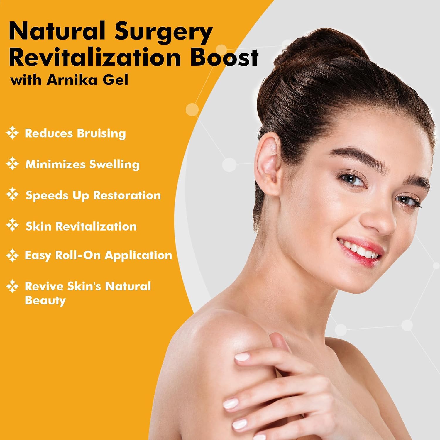 Arnika Forte Topical Roll-On - Arnica Gel for Bruising - 10mL | Topical Arnica Gel Roll On, Arnica Bruise Gel for Bruising and Swelling, Plant Based Formula, Support Smoother-Looking Skin