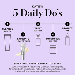 Kate Somerville KateCeuticals® Resurfacing Overnight Peel – Clinic-Grade Face Peel, Powerful Anti-Aging Treatment, 1 Fl Oz