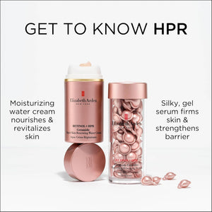Elizabeth Arden Retinol + HPR Ceramide Rapid Skin Renewing Water Cream Face Moisturizer, Anti-Aging Wrinkle Treatment, Niacinamide, Hyaluronic Acid, Ceramides & Peptides, 1.7 fl oz