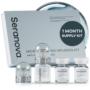 Seranova Micro Infusion for Skin Care, Facial Moisturizing Essence, Serum Smooth Skin Facial Serum for All Skin Types, 1-Month Supply