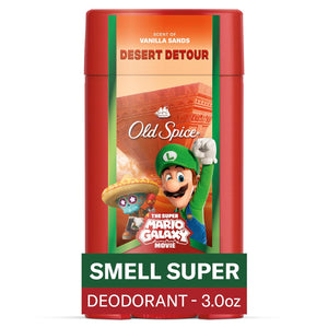 Old Spice Aluminum Free Deodorant for Men, Old Spice x The Super Mario Galaxy Movie, 24/7 Lasting Freshness, Lasting Odor Protection, Smell Super with Cosmic Quest, Star Showers Scent, 3.0 oz