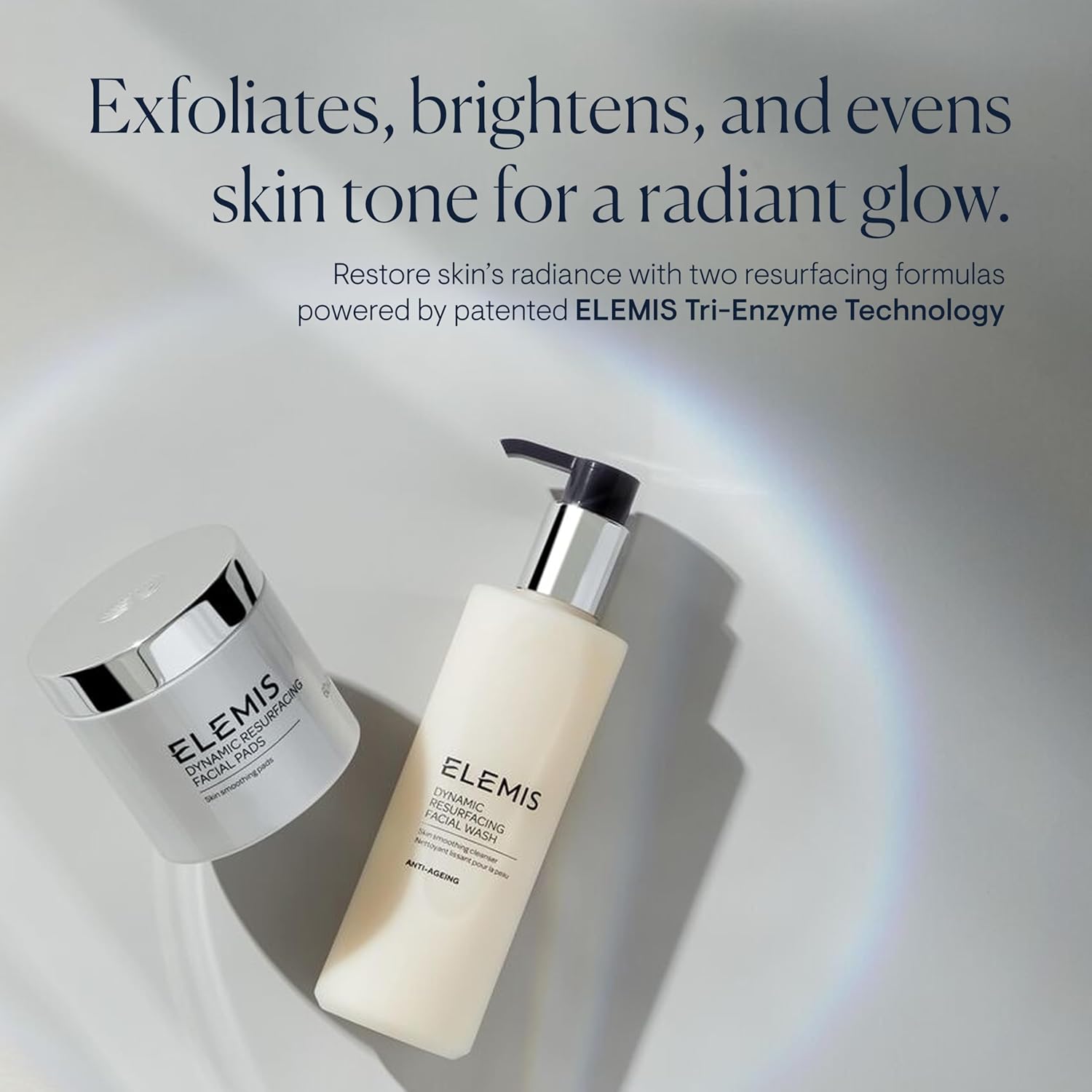 ELEMIS (The) Dynamic Duo Kit ($124 Value) - Enzyme-Powered Skin Refining Formulas - Daily Gel Cleanser and Exfoliating Facial Pads Kit