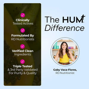 HUM Collagen Love Skin Supplement, Collagen Peptides Capsules with Hyaluronic Acid & Vitamin C, Supports Firm Skin & Helps Minimize Signs of Aging, Supplements for Women and Men, 90 Capsules