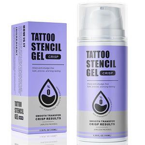 Tattoo Stencil Gel 3.38Oz Professional Tattoo Transfer Gel | Sharp Lines Smooth Application Vegan Friendly Tattoo Supplies for Artists & Beginners