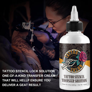 Tattoo Stencil Transfer Gel, 150ml Magic Cream for Stencil Paper & Machines, Vegan & Non-Toxic, Sharp & Long-Lasting Stencils for Tattoo Artists