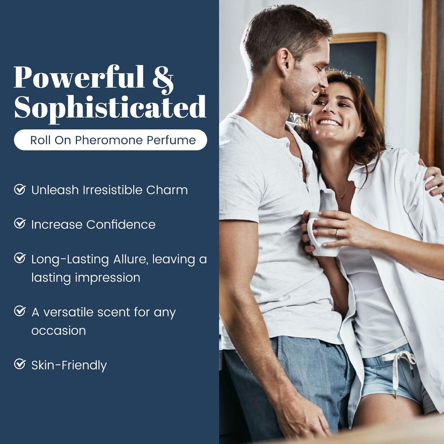 Aeshory Pheromone Perfume for Men - 2 Pcs Roll-On Pheromone Cologne, Long-Lasting Scents Attraction Pheromone Infused Essential Oil Perfume for Men