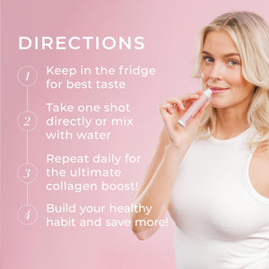 Swedish Collagen Deluxe, 12,500 mg Hydrolyzed Marine Collagen Liquid Supplement - 30 x 25 ml Daily Shots | Hyaluronic Acid, Biotin & Vitamin C for Healthy Hair, Skin, Nails & Joints | Sugar-Free