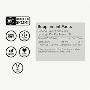 Momentous Magtein Magnesium L-Threonate 145mg, Tongkat Ali for Men and Women Supplement for Health & Wellness, Hormone, Energy & Mood Support - Root Extract Powder, Cognitive Function & Rest Support