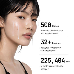 500 Dalton Protein Ampoule with 32 Collagen Peptide Complex, Korean Anti-Aging Firming Serum, Hypoallergenic Niacinamide Ampoule for Fine Lines, Loss of Elasticity & Uneven Tone, 1.01 fl.oz.