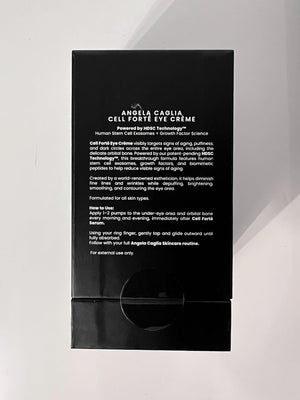 Angela Caglia Cell Forté Eye Crème – Eye Cream with Exosomes, Peptides & Growth Factors | Stem Cell–Powered Skincare for Puffiness & Dark Circles | Luxury Skincare