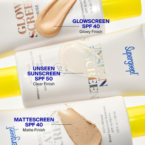 Supergoop! Glowscreen SPF 40 - Glowy Primer + Broad Spectrum Tinted Sunscreen - Helps Filter Blue Light - Hydration - Hyaluronic Acid & Vitamin B6