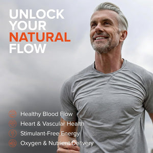Peak Flow 10-in-1 Nitric Oxide Supplement for Men & Women - L Citrulline, L Arginine & CoQ10 - Healthy Circulation, Heart Health & Stimulant-Free Energy - 90 Capsules