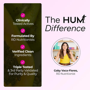 HUM Hair Strong Daily Hair Growth Gummies with Biotin, Zinc, Vitamin B12 to Support Growth, Folic Acid & Vitamin B12 Gummy Vitamins for Healthy Hair Support for Women and Men, 180 Gummies