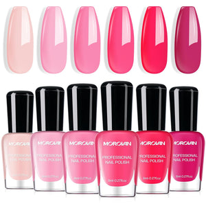 Morovan Holographic Nail Polish Set: Metallic Ombre Quick Air Dry Gift Set