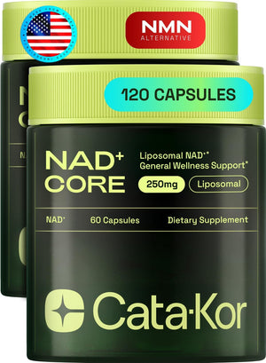 NMN Supplement Alternative – Liposomal NAD+ Supplement – Third-Party Tested – NAD CORE – 30-Day Supply – 60 Capsules