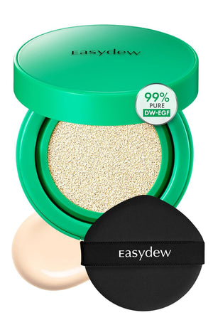 Easydew Mela B Toning Ampoule Cushion - 2-in-1 Korean Skin Care & Face Beauty Makeup - Age-Defying Full Coverage Cushion Foundation with Niacinamide & Hyaluron-Vital C 0.45 oz (#23 Natural)