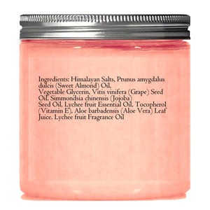 Himalayan Salt Body Scrub with Almond Oil, Exfoliating Mineral Formula, 10 oz