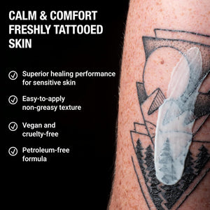 Stories & Ink Tattoo Care | AFTERCARE CREAM for Fresh Tattoos | Soothing Moisturizer to Calm Itchy, Irritated New Ink | Ultra-Gentle Tattoo Healing Balm, Fragrance-Free, 60 mL / 2 Fl Oz