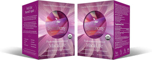 Femmenessence® MacaLife® – Clinically Proven Perimenopausal Organic Vegan Supplement for Natural Hormone Balance, Symptom Relief, Heart & Mood Support (120 Capsules, 60 Day Supply)